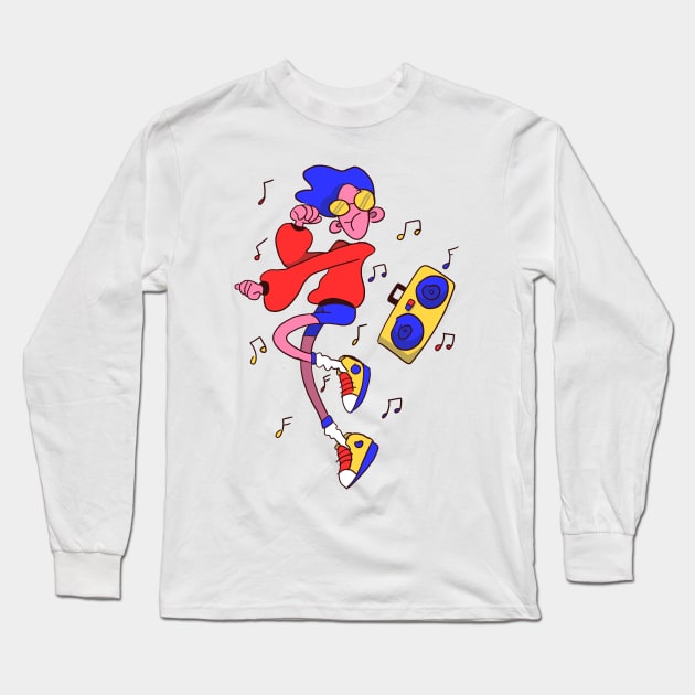 Boogie-man Long Sleeve T-Shirt by oatdog